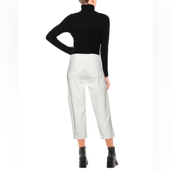 Babel Womens size Medium White Cargo Trouser Pants/Capris - Picture 3 of 6